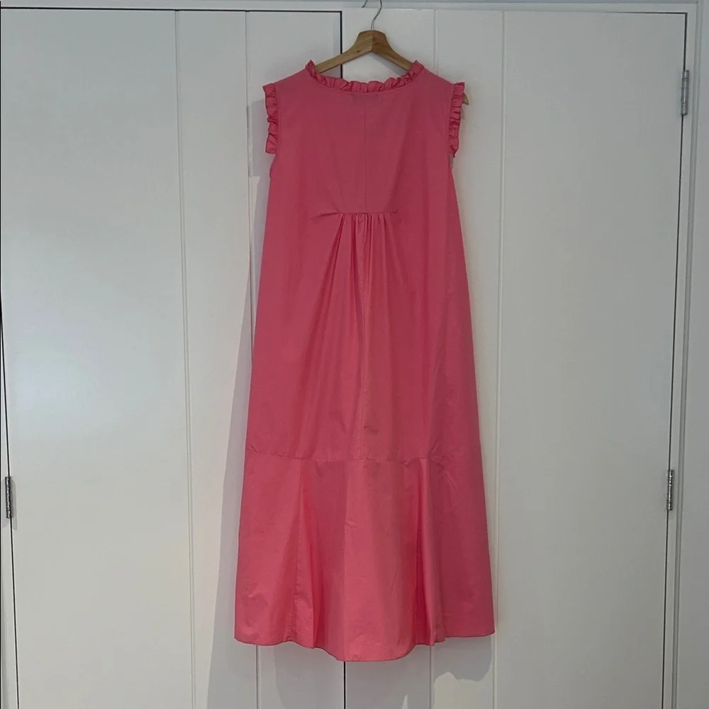 Pink Sleeveless Ruffle Dress - Picture 7 of 11